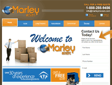 Tablet Screenshot of marleymovers.com